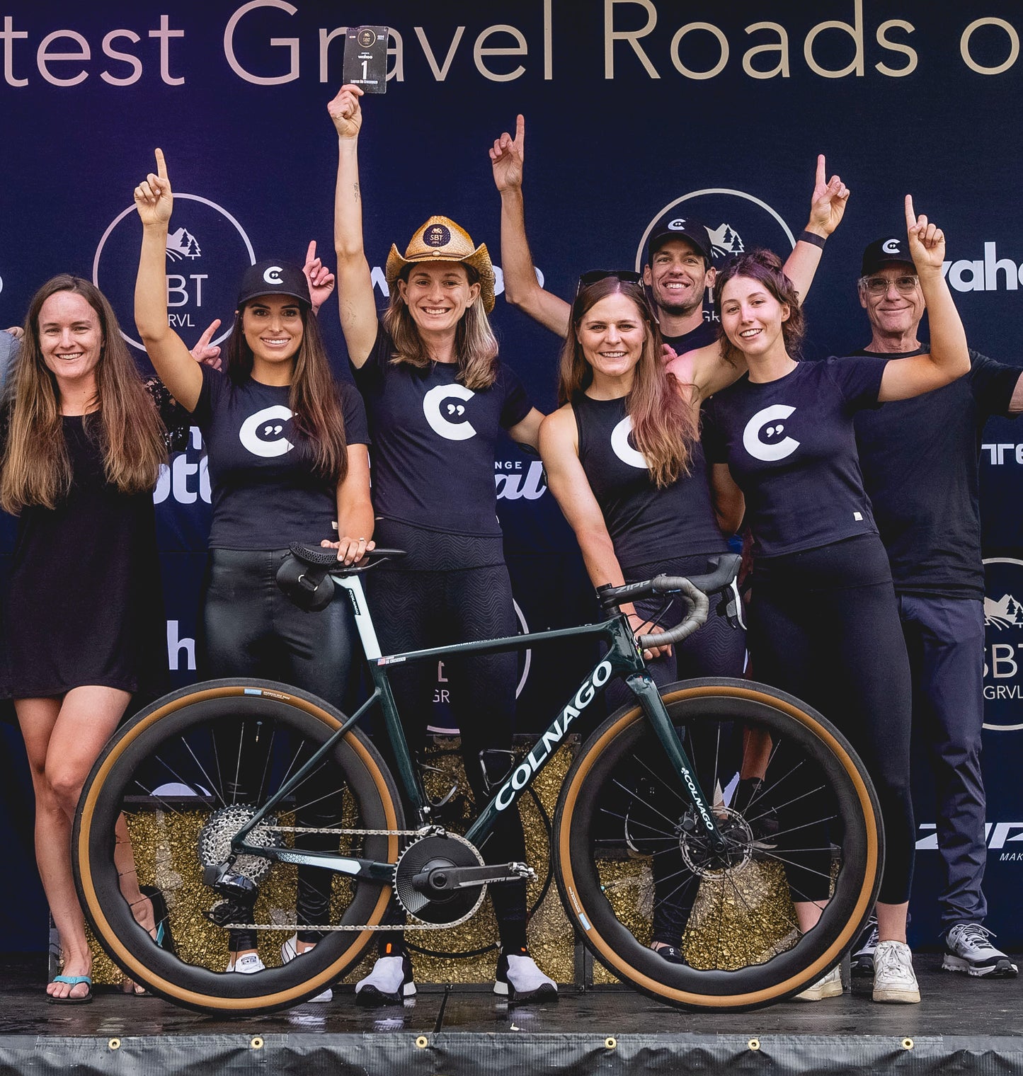 CINCH C" - Ladies' T-Shirt (Black/White)