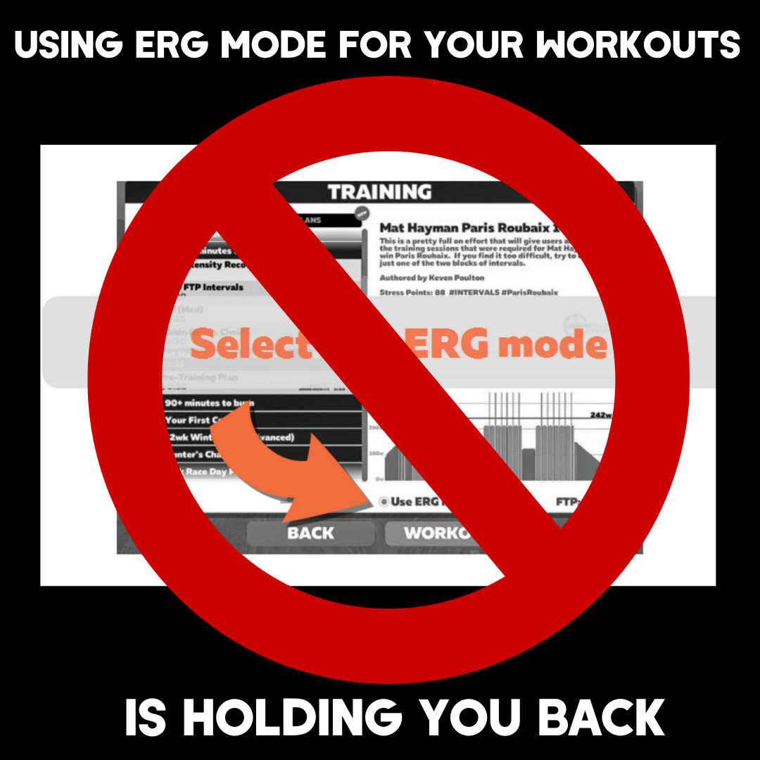 How Using ERG Mode On Your Smart Trainer Is Holding You Back