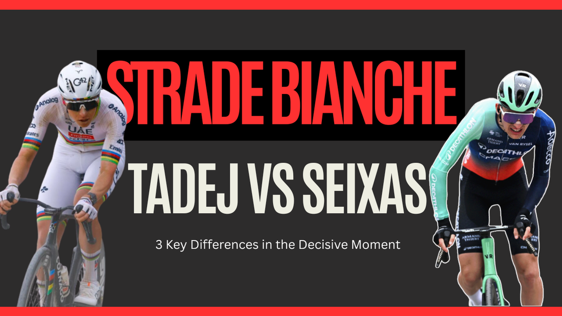 Tadej vs Seixas: Three Key Differences at Strade Bianche’s Decisive Moment