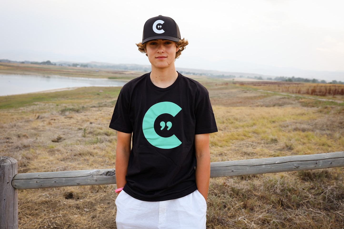 CINCH  C" Black Baseball Hat